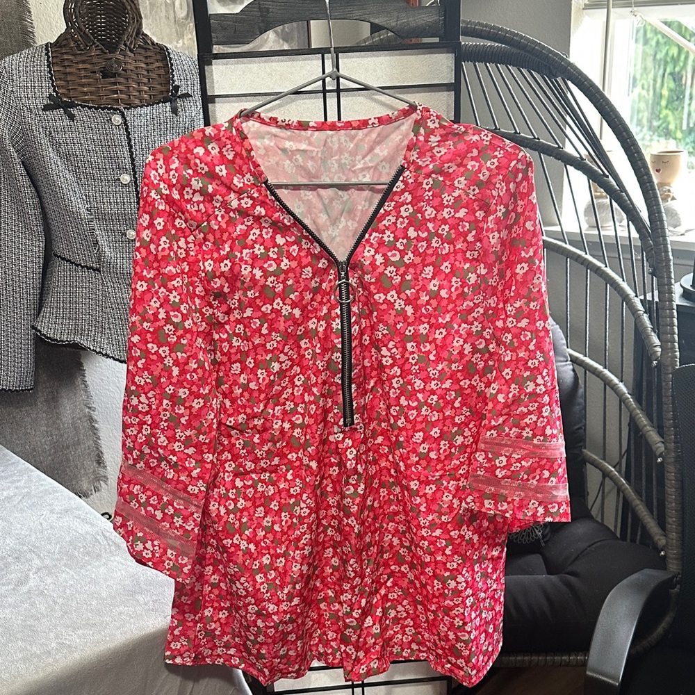 Floral Pink Women's Top